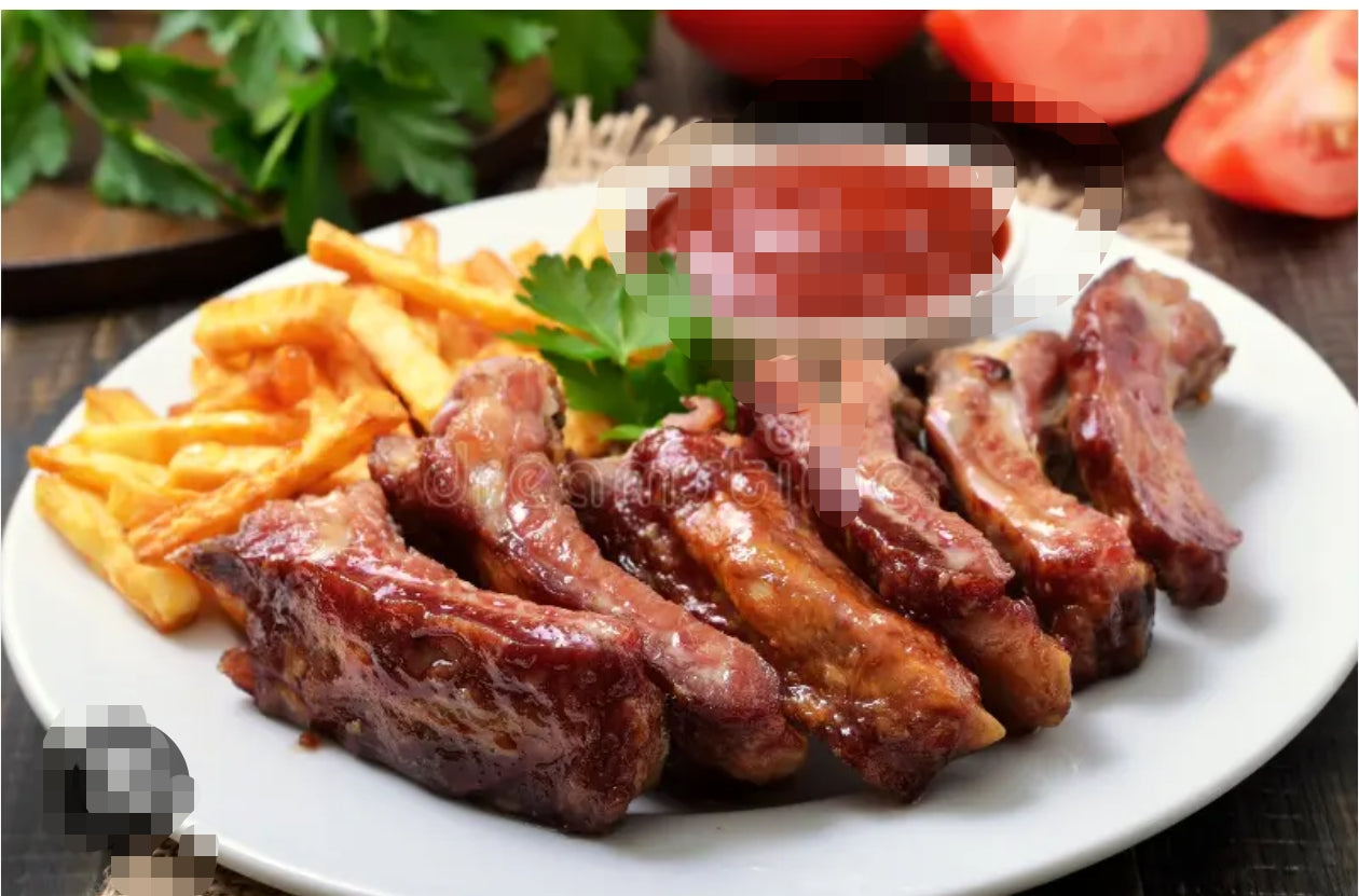 86 Costilla frita con patata