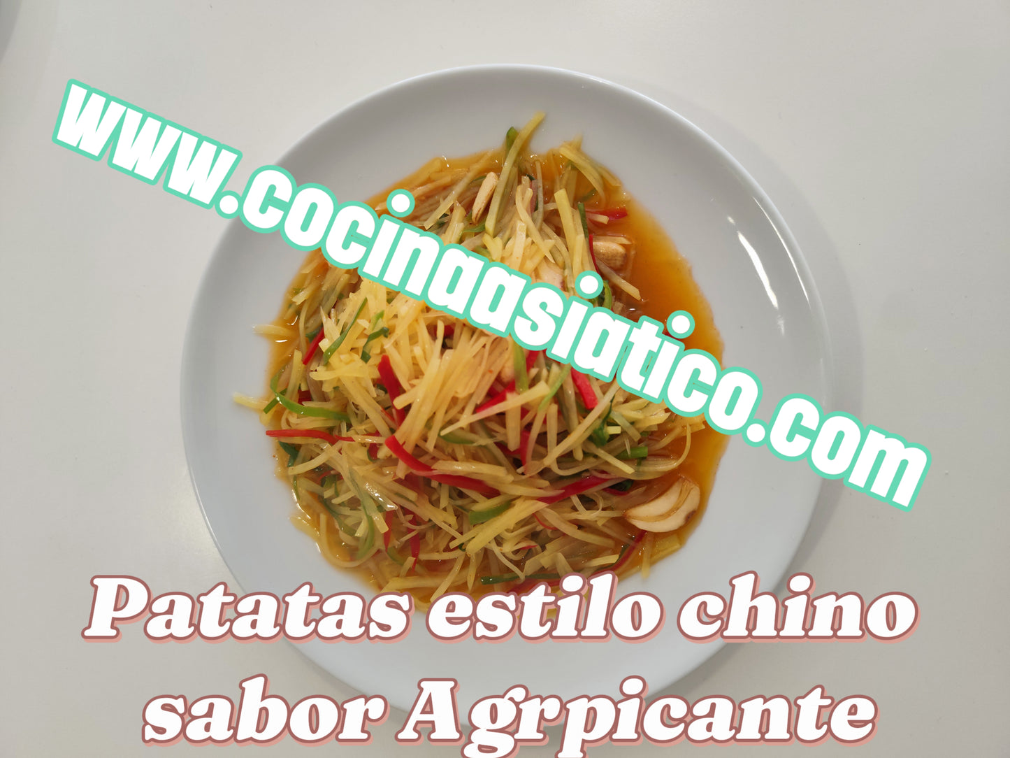 Patatas finas estilo chino sabor Agrpicante