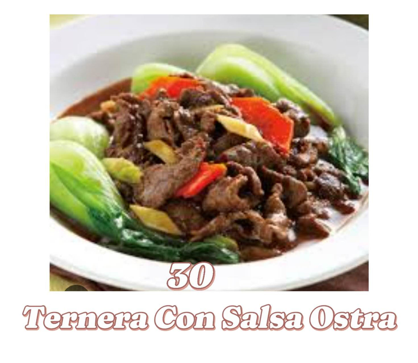 Ternera con Salsa Ostra