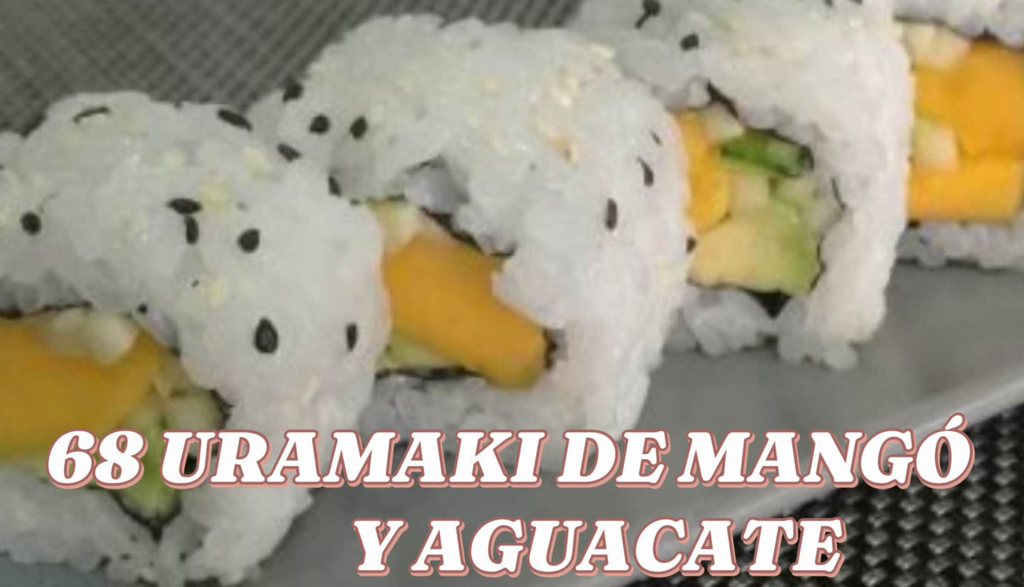 Uramaki de Mango con Aguacate