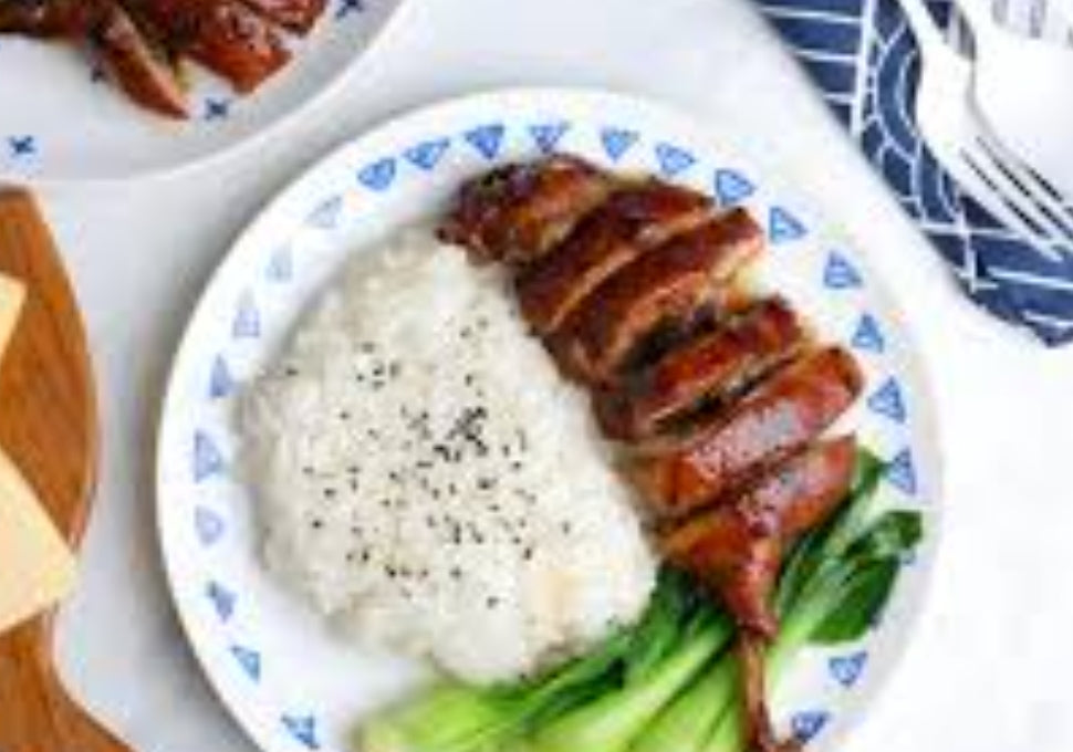 arroz donburi  con  pato